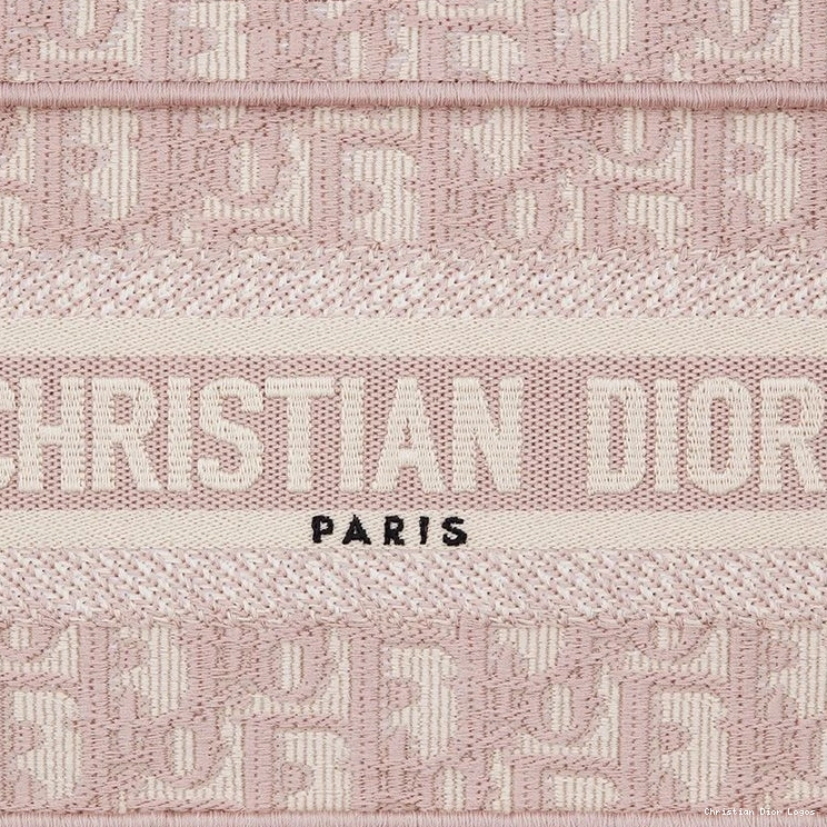 Cheap Pink Oblique Tote Dior Mini Motif Book Canvas 0809 Luxury